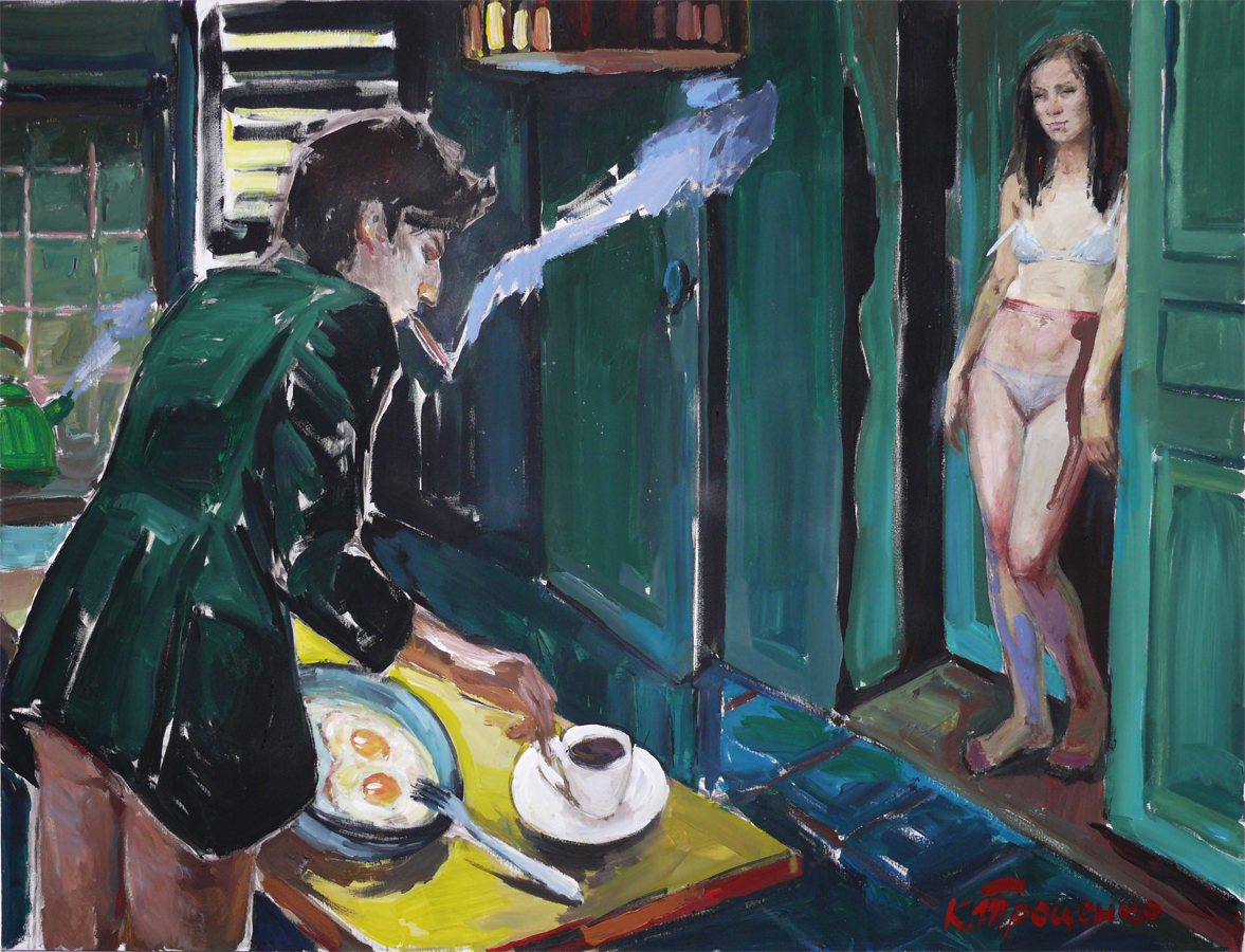 Good morning :: 115�150, canvas, acrylic